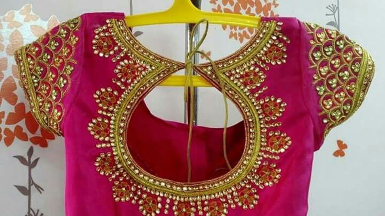 Pattu Maggam Work Blouse Designs 2019 | Indian Blouse Design 2019 - YouTube