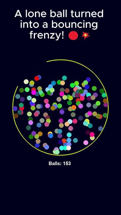 A lone ball turned into a bouncing frenzy! 🔴💥 - YouTube