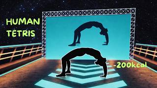 HUMAN TETRIS!  Immersive Interactive Warm Up Viral Interactive Game FULL 200kcal screenshot 3