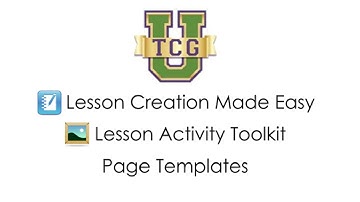 Lesson Activity Toolkit - Page Templates
