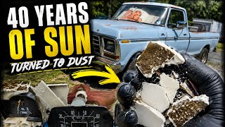 40 Years of Sun Turned This Dash to Dust. Cheap Bluetooth, Hoarded Property.
