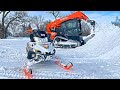 Snowmobiling & Pushing Snow after Blizzard!