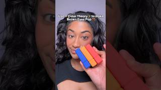 Use color theory to make brown eyes/skin pop 🤎 Use color theory to make brown eyes/skin pop 🤎