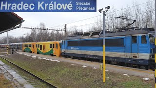 Vlaky - Hradec Králové Slezské předměstí + hlášení (HIS)