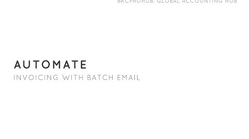 Invoice Automation & Batch Email