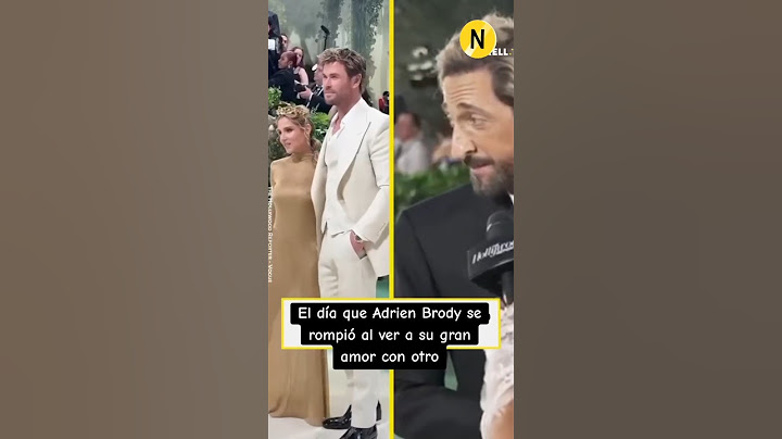 ADRIEN BRODY se quebró al ver a ELSA PATAKY, su antiguo gran amor, al lado de CHRIS HEMSWORTH