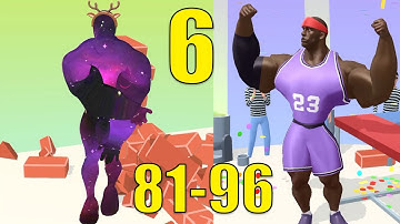 Muscle Rush - Walkthrough Part 6 All Levels 81-96 Max Level (Android, iOS) Gameplay Solution