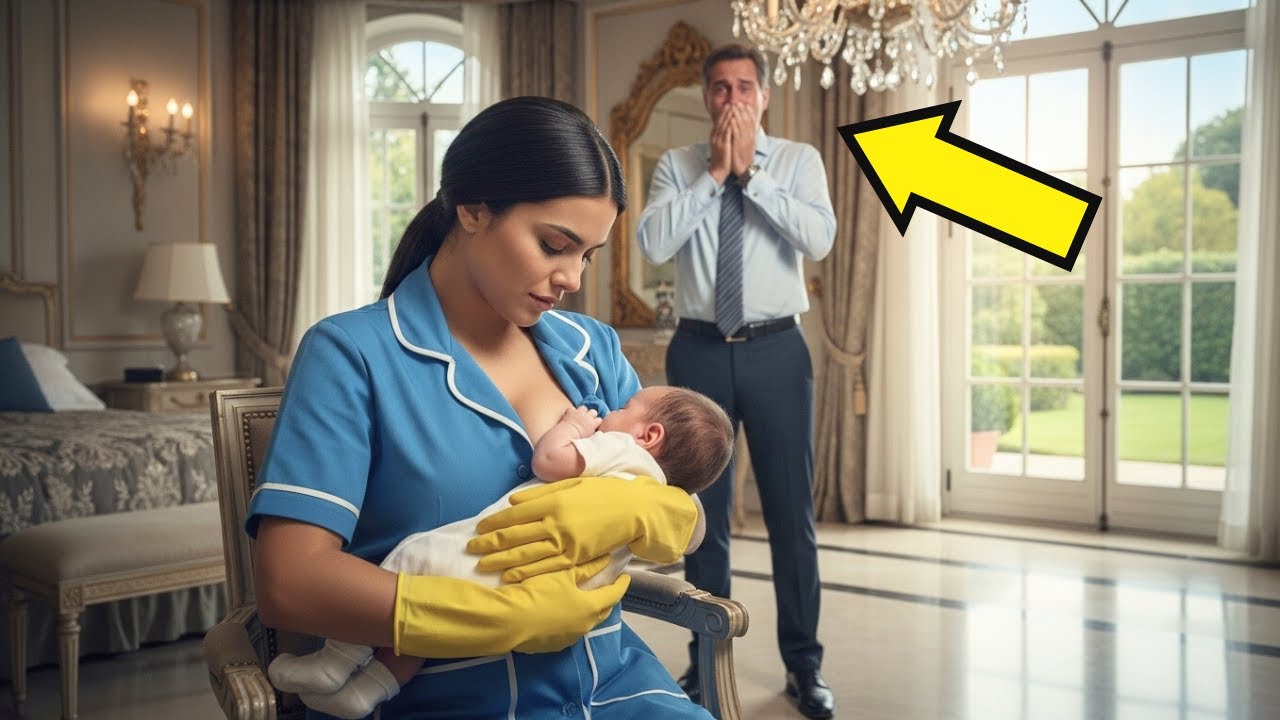 El bebé Millonario no comía nada, la limpiadora le dio leche materna y se salvó