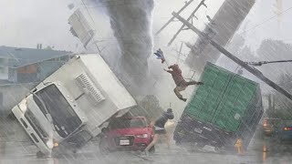 Unbelievable Scary Natural Disasters - Tsunami Landslide Storm Moments Ever Caught On Camera