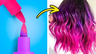 COOL HAIR DYEING TECHNIQUES AND HAIR HACKS