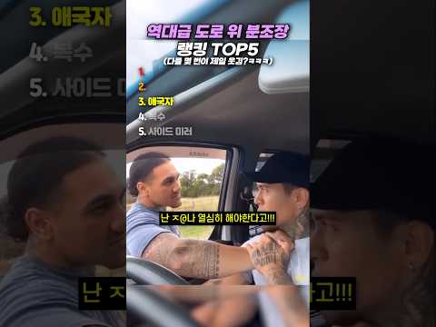 역대급 <strong>도로</strong> 위 분조장 랭킹 TOP5 #랭킹 #쇼츠 #웃긴영상