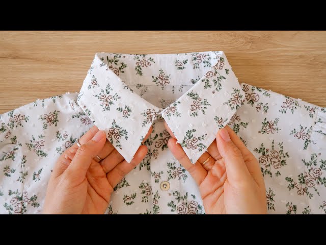 How To Sew Shirt Collar | Sewing Technique For Beginners | Thuy Sewing class=