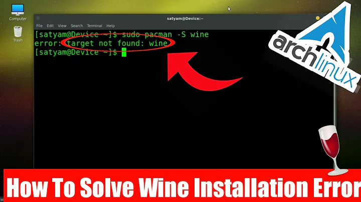 How To Install Wine In Arch Linux | Fix Installation Error | By Technical Fiz