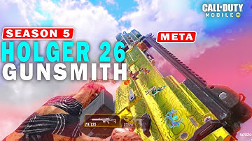 NEW META! BEST HOLGER 26 GUNSMITH (fast ads, no recoil) Call Of Duty: Mobile