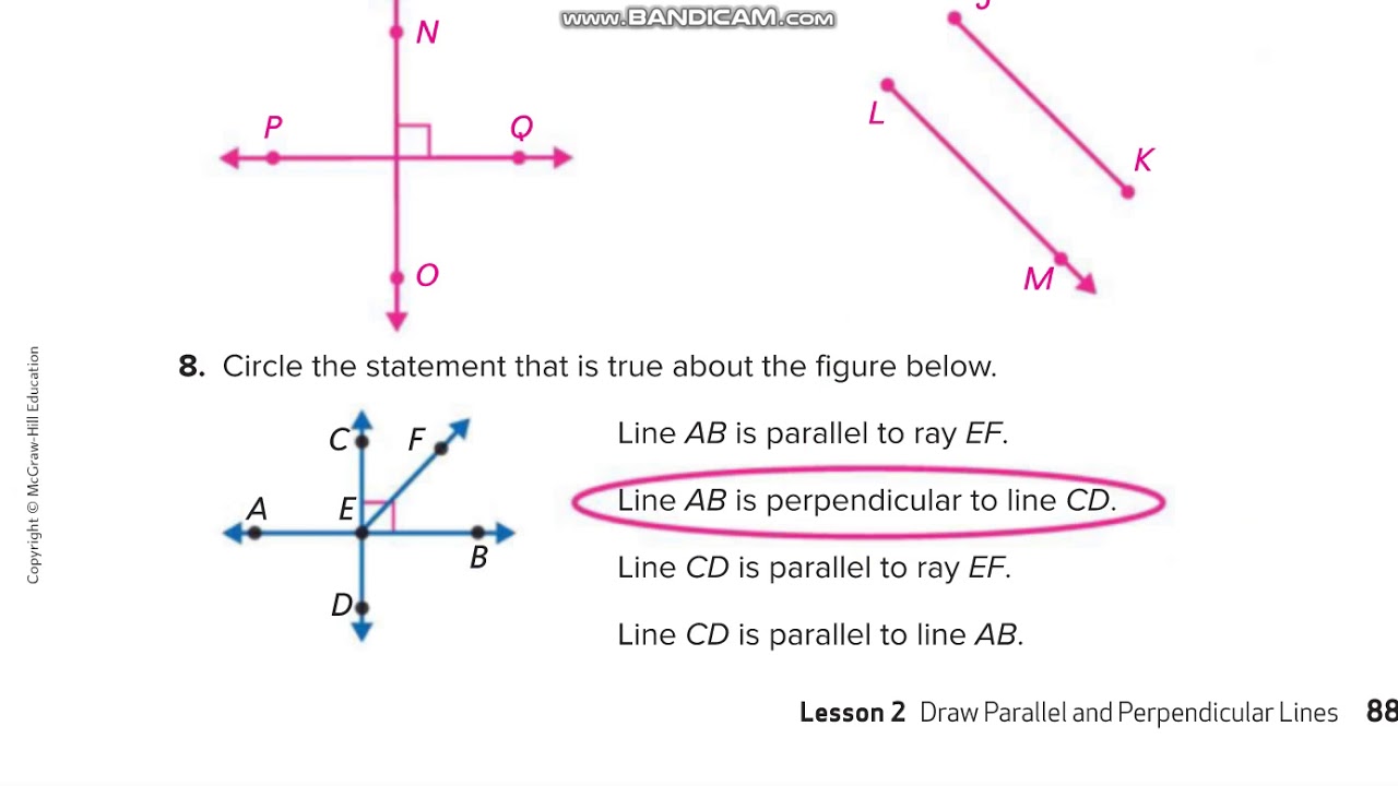 my homework lesson 2 draw parallel and perpendicular lines