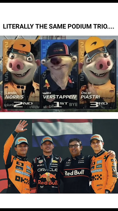 The Italian GP 2025 Podium lookalike trio.... #F1 #ItalianGP #MaxVerstappen #RedBullRacing #Formula1