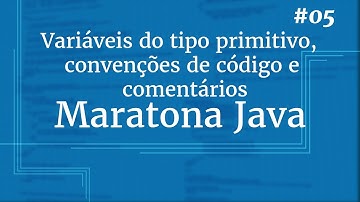 Curso Java Completo - Aula 05: Tipos primitivos,  convenções de código e comentários