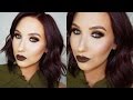 Brown Glitter Smokey Eye & Brown Lips Tutorial | Jaclyn Hill