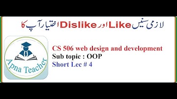 CS506 short lecture 4 |Object oriented programming| oop