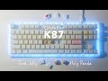 [Womier → GamaKay] K87 + Holy Panda + POM Jelly Keycap + Modded Stabilizers Typing Sounds