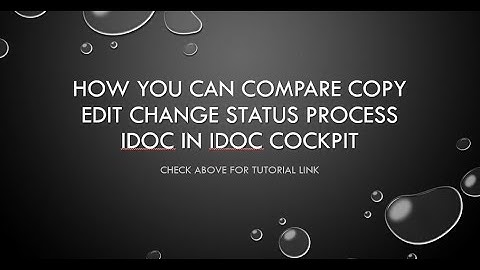 IDOC Cockpit Transaction. You can Compare Change Status Copy etc here