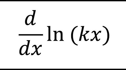 How to differentiate Ln(kx) | A Level Maths