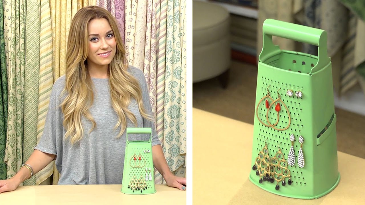 Lauren Conrad: Cheese Grater Earring Stand 