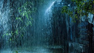 Fall Asleep in Minutes with Strong Rain on Old Roof &amp; Mighty Thunder at Night | Sleep, Relax, Study