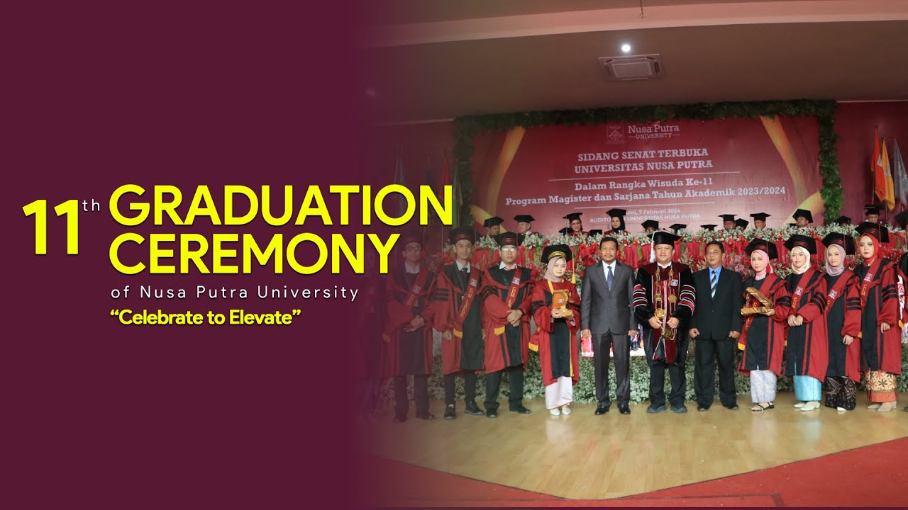 Happy graduation to the 11th graduates of Nusa Putra University🧑🏻‍🎓👨🏻‍🎓 ...