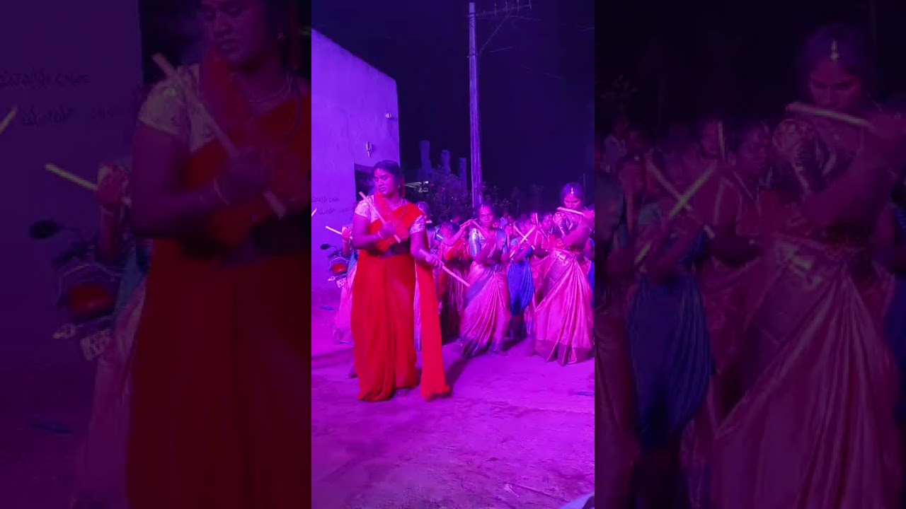 లక్కిరెడ్డిపల్లి గంగమ్మ జాతరలో శ్రీ కోదండరాముల వారి కోలాట బృందం కానాల 