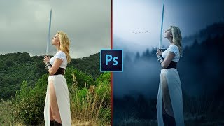 Changing Background and Soft Light Effect: Photoshop Manipulation Tutorial screenshot 2