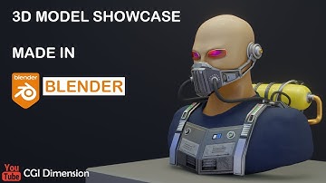 Sci Fi Suit And Mask 😀 | Hard Surface Modeling Blender | Showcase  #blender #Scifi