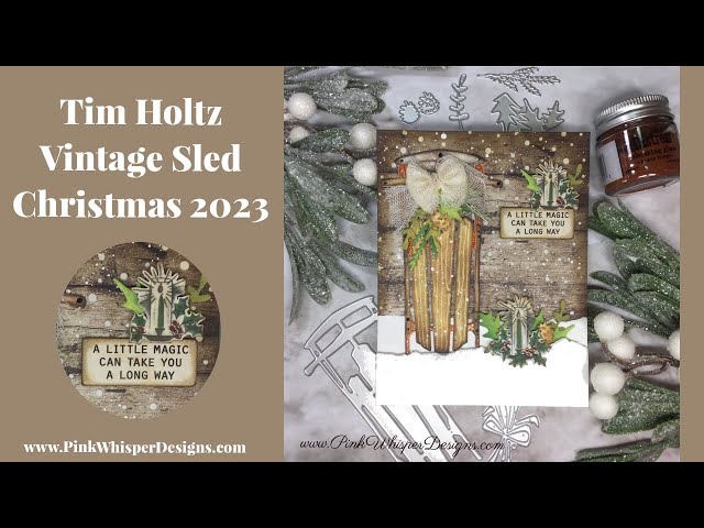 Sizzix - Tim Holtz Christmas 2023 - Vintage Sled Thinlits Die