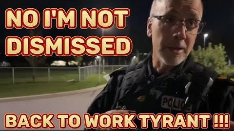 Tyrant Cops Owned And Dismissed Unlawful Orders Denied