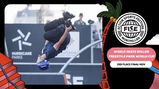 Lenny Jourda  3rd Place World Skate Roller Freestyle Park World Cup 2024 #FISEMontpellier 2024