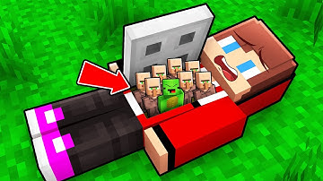 Mikey Built a Secret Tiny Base inside JJ in Minecraft (Maizen)