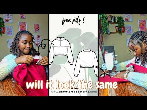 I Tried Sewing the Unfettered Half-Zip Sweatershirt Pattern | Honest Review