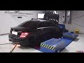 Mercedes C63 AMG throwing flames on the Dyno. Tuned to 580HP by Simon Motorsport Dubai
