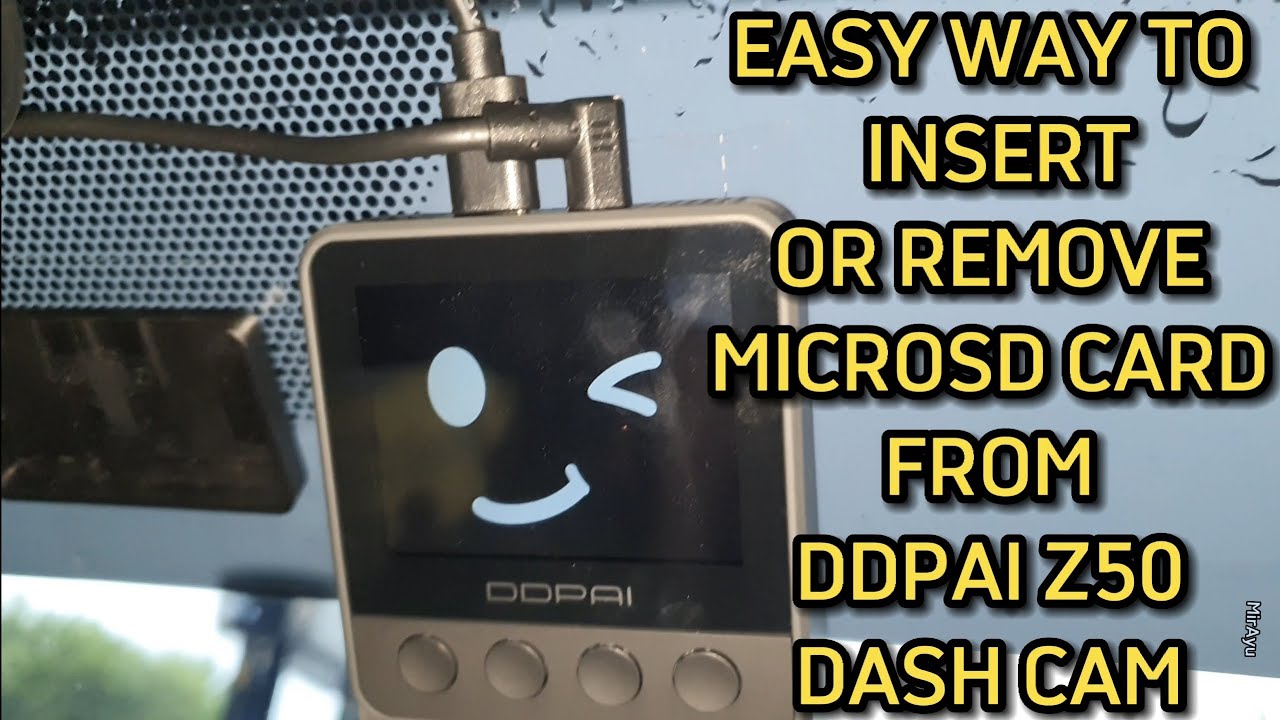 Easy Way To Insert OR Remove MicroSD Card From DDPAI Z50 Dash Cam UHD easy-way-to-insert-or-remove-microsd-card-from-ddpai-z50-dash-cam-uhd