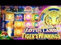 Lotus Land Tiger's Winnings BIG WIN BONUSES!!! 1c Konami ...