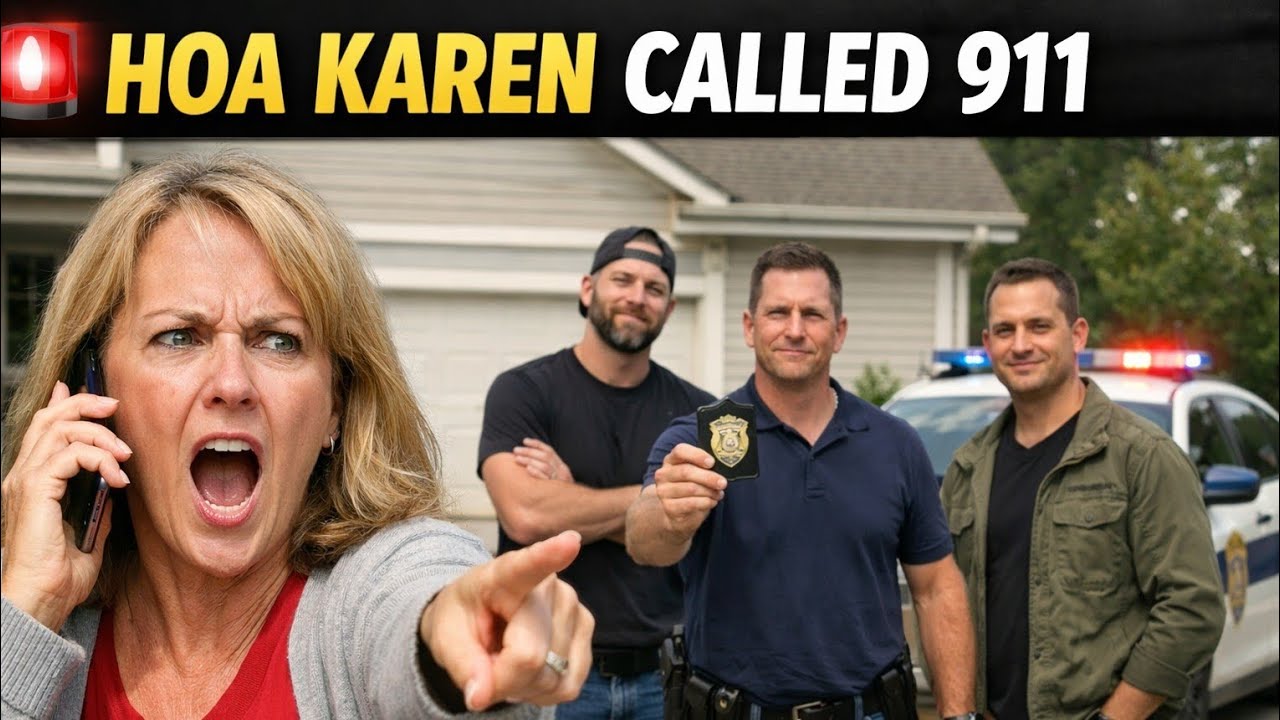 HOA Karen Called 911 on Me for Hanging Out at My Own Home —She Had No Idea We Were All Off-Duty Cops