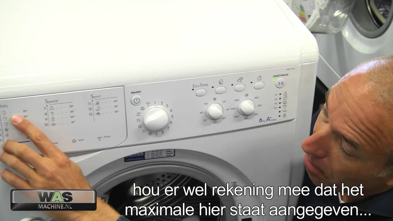 Ik heb een contract gemaakt architect Nuttig Indesit IWC6165 Weekendknaller. Zuinige Indesit wasmachine met  startuitstel! - YouTube