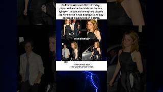 On Emma Watson's 18th birthday, paparazzi laid on the pavement outside her home to take photos up