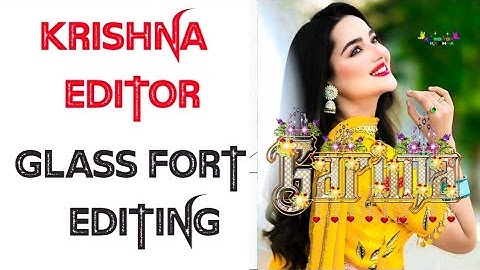 Stylish Glass font editing | how to make glass font editing | stylish glass font editing 2025