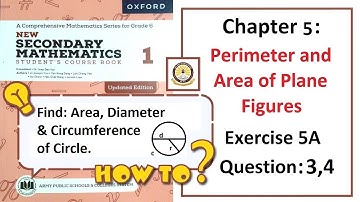 Exercise 5A Question 3 & 4 - (Area and Perimeter) – Math Class 6 Army Public School (APS).