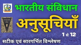 भारत का संविधान - अनुसूचियां 1 से 12 | Schedules of Indian Constitution |