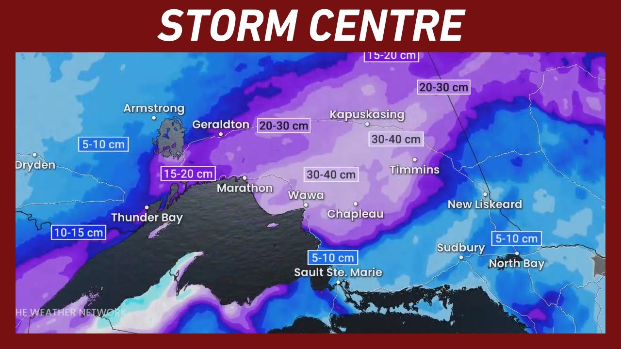Up to 40 cm of Snow and 90 km/h Winds Forecast for Northern Ontario | # ...