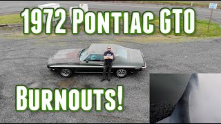 1972 Pontiac GTO! 400, 4 speed! Walk Around and Drive! 1 of 150 with this feature... And Burnouts!!