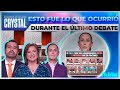 Así se vivió el tercer debate presidencial entre Gálvez, Sheinbaum y Máynez | Crystal Mendivil