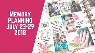 Memory Planning July 23-29 2018